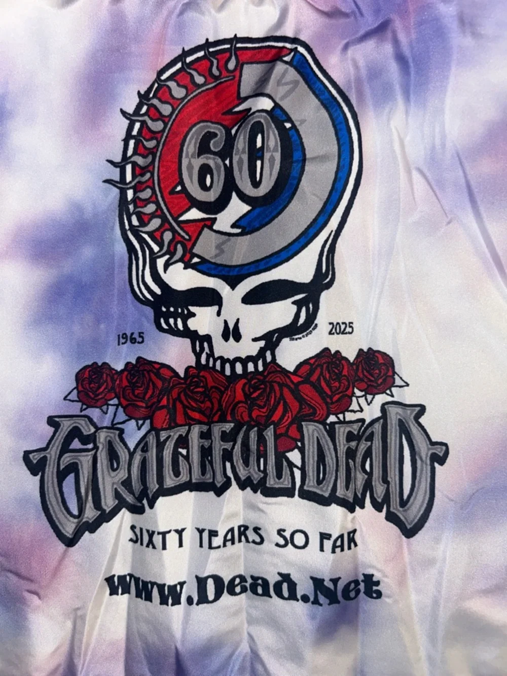 Boston Red Sox x Grateful Dead Vest 2025 Fenway 60th Anniversary Tie Dye Puffer
